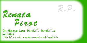 renata pirot business card